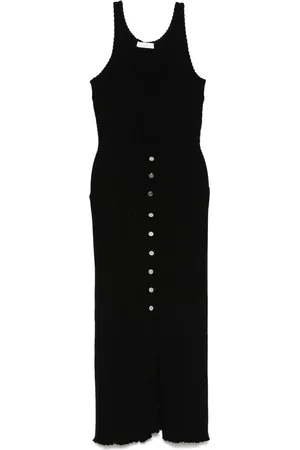 Paco rabanne Ribbed midi dress