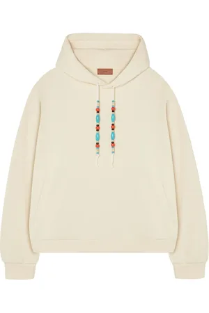 Alanui French Terry drawstring hoodie