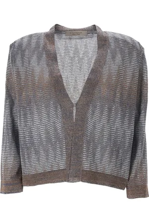 D.EXTERIOR Textured clasp-fastening cardigan