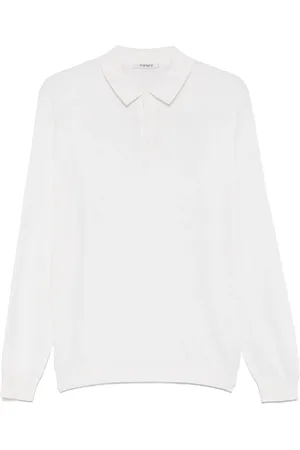 KANGRA CASHMERE Fine-knit polo shirt
