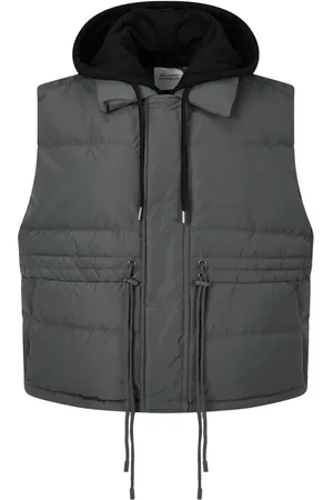 Studio Tomboy Detachable drawstring-hood down vest