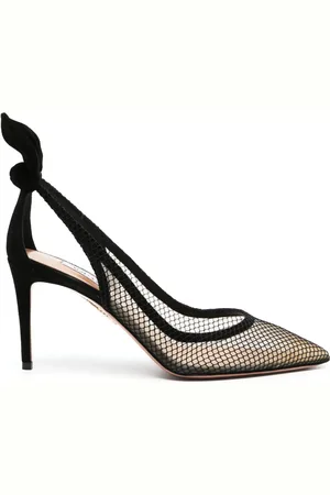 Aquazzura 85mm mesh-panelled pumps