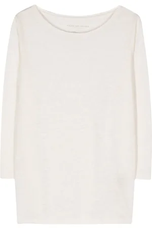 Majestic Slub-texture T-shirt