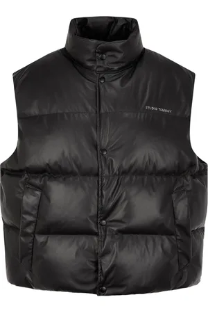 Studio Tomboy Leather down vest