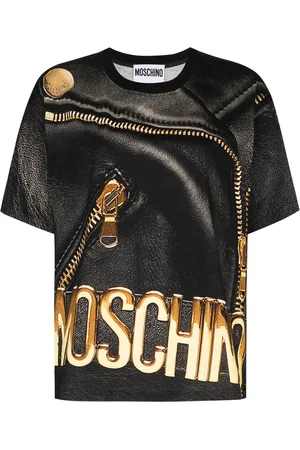 Moschino Biker-style print T-shirt
