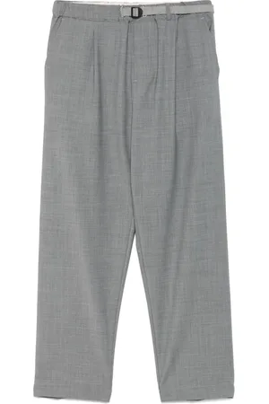 White Sand Pleat-detailed trousers