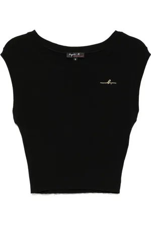 AGNÈS B. Logo-embroidered vest
