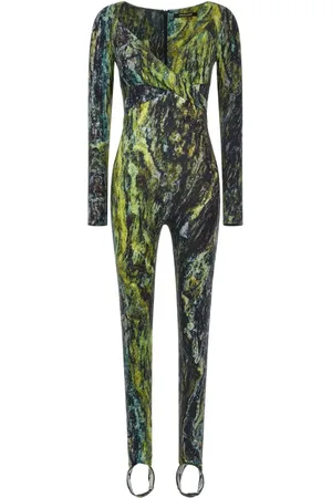 Roberto Cavalli Marble-print jumpsuit