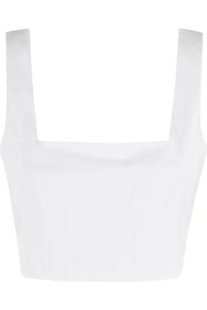 FEDERICA TOSI Square-neck cropped top