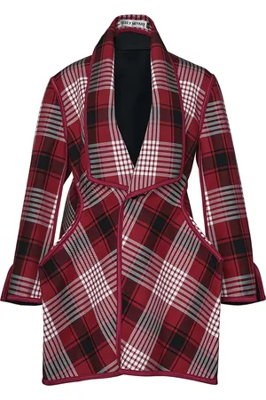 Issey Miyake Check-print jacket