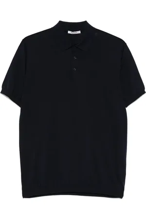 KANGRA CASHMERE Fine-knit polo shirt