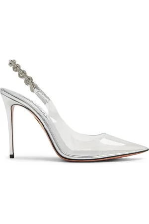 Aquazzura Love Link 105mm transparent pumps