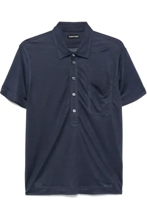 Tom Ford Slub-texture polo shirt