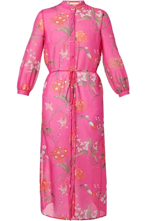 Erdem Floral-print belted midi dress