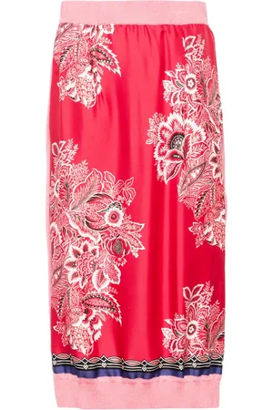 Etro Floral-print midi skirt