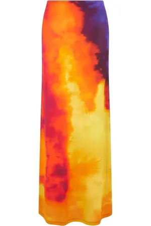 Paco rabanne Tie-dye maxi skirt
