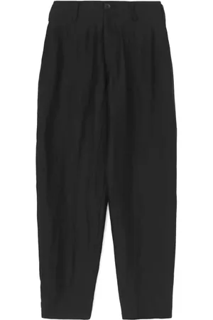 YOHJI YAMAMOTO Crease-effect tapered trousers