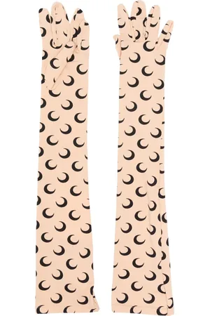 Marine Serre Crescent-moon print gloves
