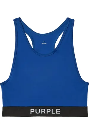 Purple Brand Logo-print top