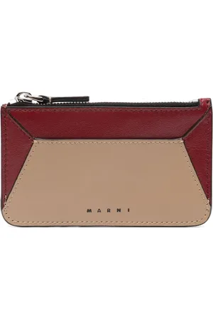 Marni Logo-print leather card holder