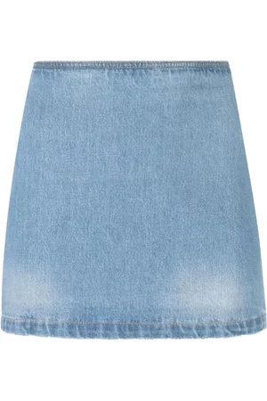 VERSACE Medusa denim skirt