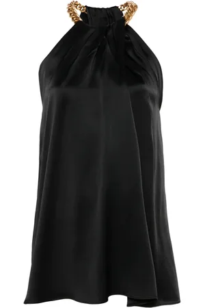 Stella McCartney Chain-link halterneck blouse