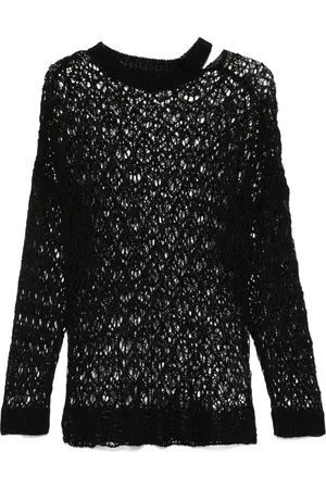 YOHJI YAMAMOTO Open-knit top