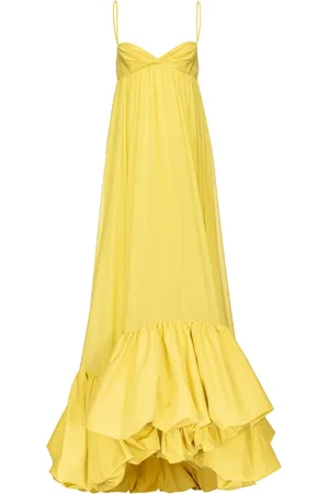 Pinko V-neck ruffled gown