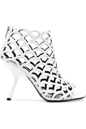 Sergio Rossi SR Mermaid 100mm leather sandals