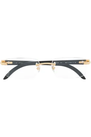 Cartier Rectangle-frame clear glasses