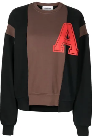 AMBUSH Collegiate-print patchwork sweatshirt