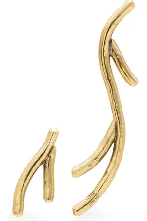 Lenny Niemeyer Asymmetric curved metal earrings