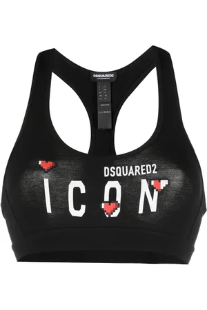 Dsquared2 Icon-print sports bra