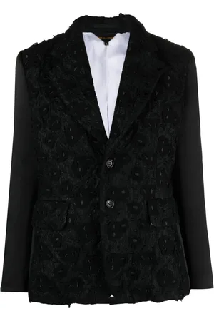 Comme des Garçons Embroidered single-breasted blazer