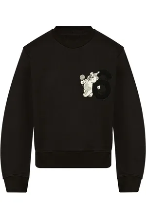 Maison Margiela Bear-patch cotton sweatshirt