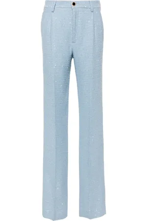 Alessandra Rich Sequin-embellished tweed trousers