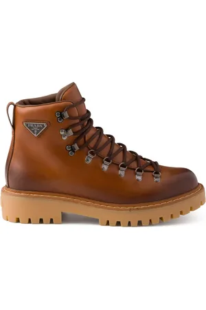 Prada Laced leather boots