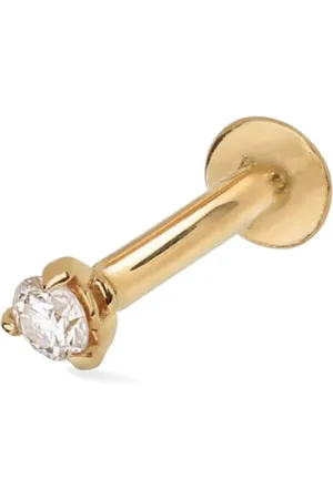Lark & Berry 14kt yellow Modernist diamond earring