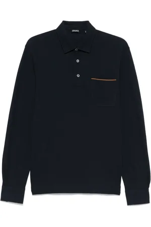 Ermenegildo Zegna Piqu??-weave polo shirt