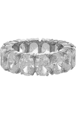 FANTASIA BY DESERIO 14kt white gold eternity ring