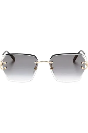 Cartier Signature C de Cartier geometric-frame sunglasses