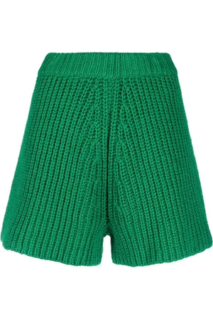 Alanui High-waisted knitted shorts