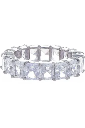 FANTASIA BY DESERIO 14kt gold vermeil eternity band ring