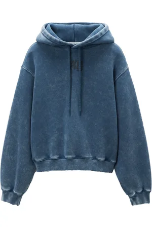 Alexander Wang Puff logo-appliqu?? hoodie