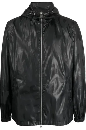 Alexander McQueen Graffiti print hooded jacket