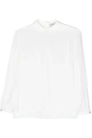 Simonetta TEEN wide-sleeved button-cuffs shirt
