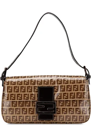 Fendi 2010-2024 Zucchino Crystal Baguette shoulder bag