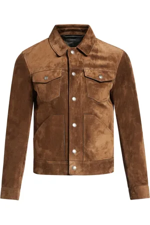 Tom Ford Classic-collar suede jacket