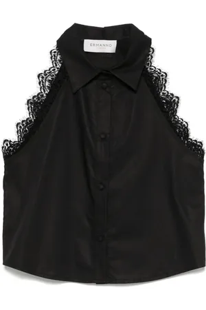 Ermanno Firenze Lace-trim top