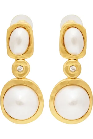 Kenneth Jay Lane Pearl-detailing earrings